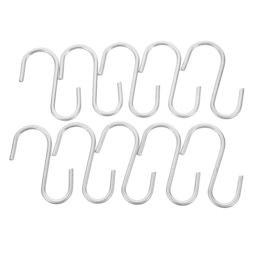 KOMBIUDA 10 Stück Zinkbeschichtete S Haken Multifunktionale Küchenhaken für Utensilien Kleidung und Robuste Rostfreie Aufhängelösung für Schränke und Räume KOMBIUDA 10 Stück Zinkbeschichtete S Haken Multifunktionale Küchenhaken für Utensilien Kleidung und Robuste Rostfreie Aufhängelösung für Schränke und Räume von KOMBIUDA
