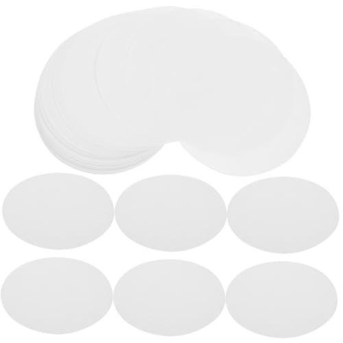 KOMBIUDA 100 Stück Filterpapierfilter Mittelfein Premium Ersatz Flusen Holzkohle Effizientes Sieb Aquariummaterial Wasserpumpen Vorfilter Vorfilter Labor Braugröße Falte Weiß von KOMBIUDA