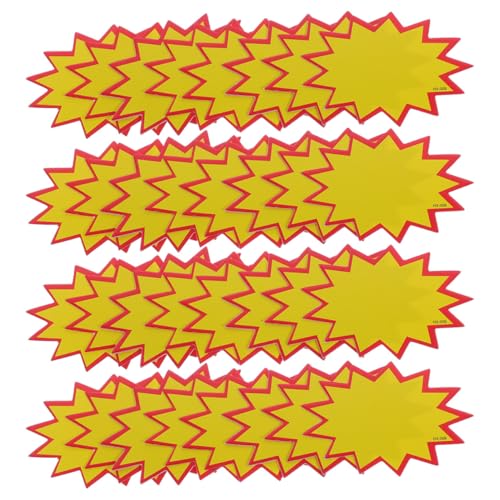 KOMBIUDA 100 Stück Große Abwischbare Preisschilder aus Stabilem Papier Gelb Vielseitige Preisschilder für Einzelhandel Supermarkt und Verkaufsanzeigen Langlebige Preistafeln KOMBIUDA 100 Stück Große Abwischbare Preisschilder aus Stabilem Papier Gelb Vielseitige Preisschilder für Einzelhandel Supermarkt und Verkaufsanzeigen Langlebige Preistafeln von KOMBIUDA