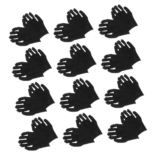 KOMBIUDA 12 Paare Schwarze Baumwollhandschuhe Dicke Arbeitshandschuhe für Herren Atmungsaktive Schützende Arbeitshandschuhe für Garten Haushalt und Handwerksarbeiten KOMBIUDA 12 Paare Schwarze Baumwollhandschuhe Dicke Arbeitshandschuhe für Herren Atmungsaktive Schützende Arbeitshandschuhe für Garten Haushalt und Handwerksarbeiten von KOMBIUDA