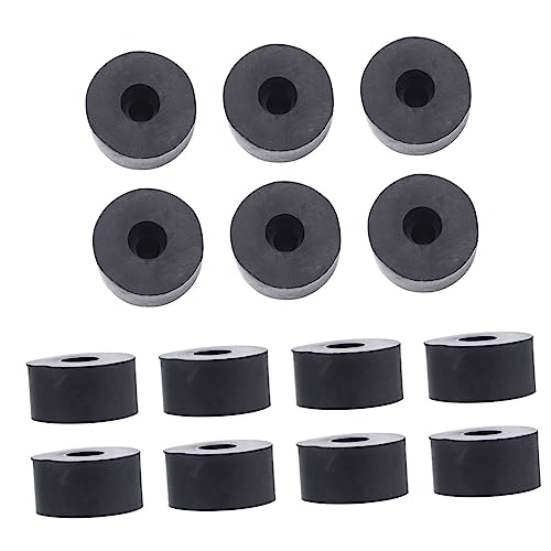 KOMBIUDA 15 Stück Teiliges Schwarze Gummischeiben mit Flache Gummitüllen zur Vibrationsdämpfung und Stoßabsorption Robustes Material für Möbel Industrie Elektrogeräte und Auto Langlebig von KOMBIUDA