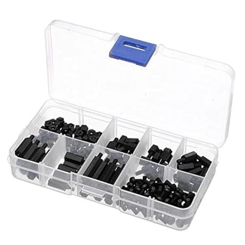 KOMBIUDA 180 Stück Teiliges Nylon Schrauben Mutter Abstandshalter Set aus Kunststoff für Elektronik Computer Pcb Platinen Zubehör Schwarz Robust Langlebig KOMBIUDA 180 Stück Teiliges Nylon Schrauben Mutter Abstandshalter Set aus Kunststoff für Elektronik Computer Pcb Platinen Zubehör Schwarz Robust Langlebig von KOMBIUDA