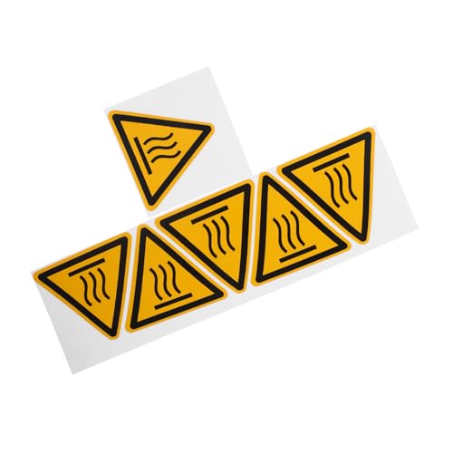 KOMBIUDA 2 Blätter Warnaufkleber Hohe Temperatur Sicherheitskennzeichen Hitzebeständig Langlebig für Innen Außen Glas Metall Oberflächen KOMBIUDA 2 Blätter Warnaufkleber Hohe Temperatur Sicherheitskennzeichen Hitzebeständig Langlebig für Innen Außen Glas Metall Oberflächen von KOMBIUDA