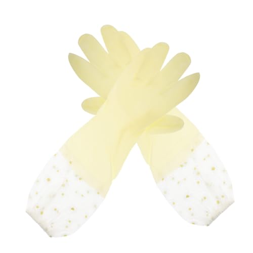 KOMBIUDA 2 Paar Gummihandschuhe Zum Reinigen Strapazierfähige Wiederverwendbare Geschirrspülhandschuhe Für Die Küche Mit von KOMBIUDA