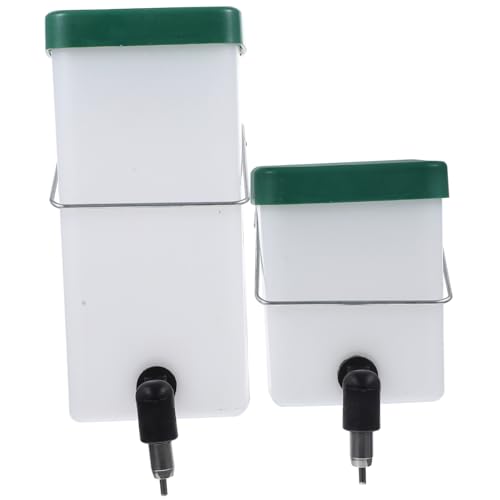 KOMBIUDA 2 Stück Automatische Kaninchen Trinkflasche Auslaufsicherer Wasserspender mit Stabilem Metallhaken Tropffrei zum Aufhängen an Verschiedenen Kaninchenkäfigen Praktische Hasentränke von KOMBIUDA