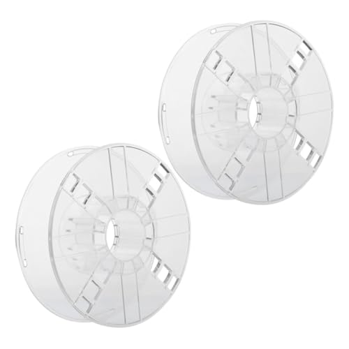KOMBIUDA 2 Stück Drucker Spulen Filamentspule Transparent Hohl Kunststoff Bobbin Langlebiges Zubehör für Druckerextruder Ersatzteile KOMBIUDA 2 Stück Drucker Spulen Filamentspule Transparent Hohl Kunststoff Bobbin Langlebiges Zubehör für Druckerextruder Ersatzteile von KOMBIUDA