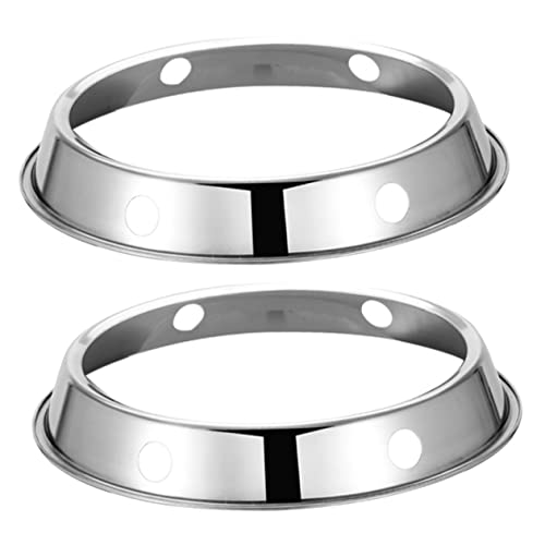 KOMBIUDA 2 Stück Gasherd Wok Ring Gasherd Halter Herd Topf Ständer Wok Zubehör Haushalt Wok Ring Topf Wok Racks Zuhause Gasherd Rack Wok Stützregal Küche Wok Halter Küche Wok von KOMBIUDA