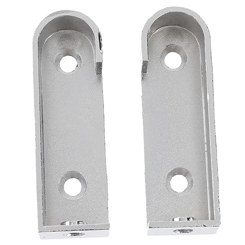 KOMBIUDA 2 Stück Kleiderstangenhalterung aus Gussmetall Silberfarbene Möbelrohrstütze für Kleiderschrank Ovaler Stangen Endträger mit Montagematerial Robuste Garderobenstange KOMBIUDA 2 Stück Kleiderstangenhalterung aus Gussmetall Silberfarbene Möbelrohrstütze für Kleiderschrank Ovaler Stangen Endträger mit Montagematerial Robuste Garderobenstange von KOMBIUDA