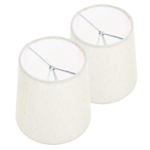 KOMBIUDA 2 Stück Lampenschirm Ersatz Dekorativer Lampenschirm aus Widerstandsfähigem Material Weiches Licht Leicht Montierbar für Tischlampen und Stehlampen im Wohnraumgebrauch von KOMBIUDA