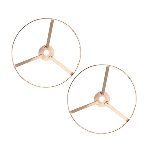 KOMBIUDA 2 Stück Lampenschirmring aus Runder Lampenschirmhalter DIY Lampenschirmrahmen für Tischlampe Stehlampe und Deckenleuchte Einfache Montage Formstabil Vielseitig Einsetzbar von KOMBIUDA