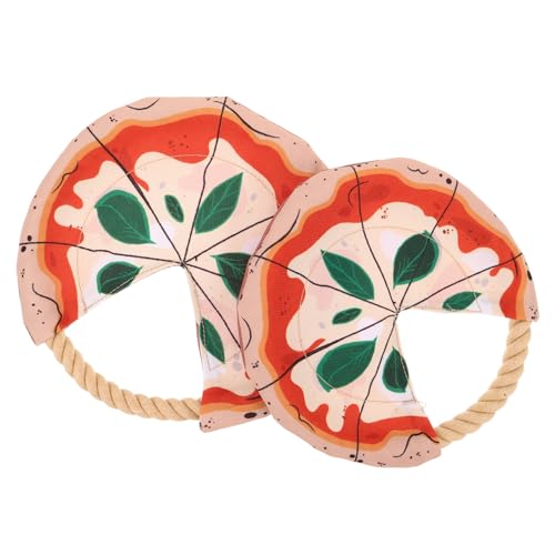 KOMBIUDA 2 Stück Pizza Werfende Haustiere Werfende Apportierwatte Zum Fliegen Interaktives Design Welpen Und Formscheiben Haustierspielzeug Welpen Spaß Seil Beständiges Kauen Outdoor KOMBIUDA 2 Stück Pizza Werfende Haustiere Werfende Apportierwatte Zum Fliegen Interaktives Design Welpen Und Formscheiben Haustierspielzeug Welpen Spaß Seil Beständiges Kauen Outdoor von KOMBIUDA