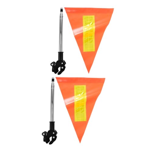 KOMBIUDA 2 Stück Reflektierende Sicherheitsflagge mit Teleskopstange Hochsichtbare Orange Fahne für Golfwagen Rollstühle und Outdoor Aktivitäten KOMBIUDA 2 Stück Reflektierende Sicherheitsflagge mit Teleskopstange Hochsichtbare Orange Fahne für Golfwagen Rollstühle und Outdoor Aktivitäten von KOMBIUDA