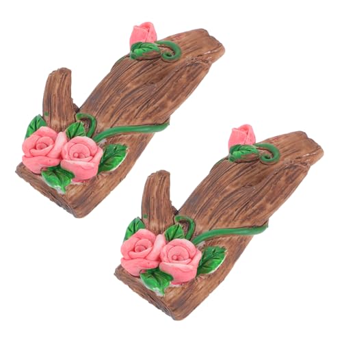 KOMBIUDA 2 Stück Resin Wandhaken Selbstklebend Stark Haftend Baumzweig Design Ohne Bohren Für Mäntel Schlüssel Handtücher Dekorative Haken Für Eingangsbereich Schlafzimmer von KOMBIUDA