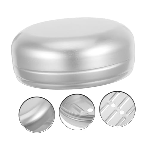 KOMBIUDA 2 Stück Runde Aluminium Seifenschale mit Ablauflöchern Auslaufsichere Leichte Reise Seifenbox für Camping Bad Küche Bruchsicher und Kompakt Einfach zu Öffnen Reinigen KOMBIUDA 2 Stück Runde Aluminium Seifenschale mit Ablauflöchern Auslaufsichere Leichte Reise Seifenbox für Camping Bad Küche Bruchsicher und Kompakt Einfach zu Öffnen Reinigen von KOMBIUDA