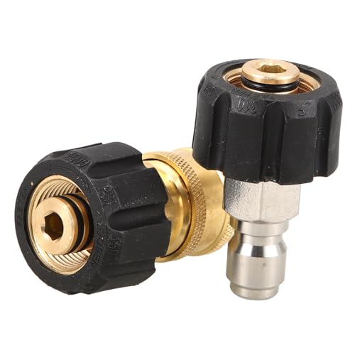 KOMBIUDA 2 Stück Teiliges Hochdruckreiniger Adapter Set Kupplung Kupplung Schnellkupplung Anschluss für Hochdruckschläuche Kompakt und Vielseitig Kompatibel KOMBIUDA 2 Stück Teiliges Hochdruckreiniger Adapter Set Kupplung Kupplung Schnellkupplung Anschluss für Hochdruckschläuche Kompakt und Vielseitig Kompatibel von KOMBIUDA