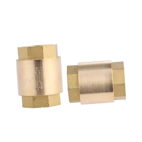 KOMBIUDA 2 Stück Teiliges Messing rückschlagventil Vertikaler Feder check wasserpumpenanschluss Rostbeständig Multifunktionales Absperrventil für Wasserrohre von KOMBIUDA