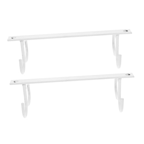 KOMBIUDA 2 Stück Teiliges Tassenhalter aus Robustem Minimalistischer Becherhalter zum Unterhängemontage Platzsparender Organizer für Küchenschränke Eleganter Weißer Kaffeetassenhalter mit von KOMBIUDA