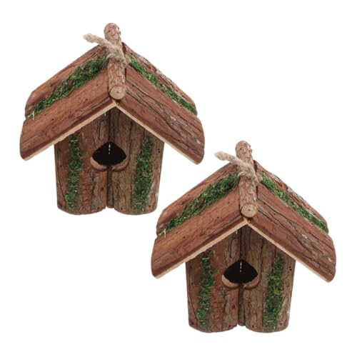 KOMBIUDA 2 Stück Teiliges Vogelhaus aus Holz im Cottage-Stil Rustikales Hängendes Nistkasten Hummingbirds Dekoratives Vogelhäuschen für Garten Balkon Terrasse zur Außenverschönerung KOMBIUDA 2 Stück Teiliges Vogelhaus aus Holz im Cottage-Stil Rustikales Hängendes Nistkasten Hummingbirds Dekoratives Vogelhäuschen für Garten Balkon Terrasse zur Außenverschönerung von KOMBIUDA