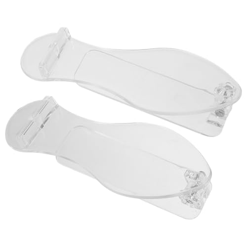 KOMBIUDA 2 Stück Transparenter Schuhhalter aus Leichtem Kunststoff für Schuhgrößen Formstabiler Schuhständer zur Schuhaufbewahrung und Präsentation im Haushalt oder von KOMBIUDA