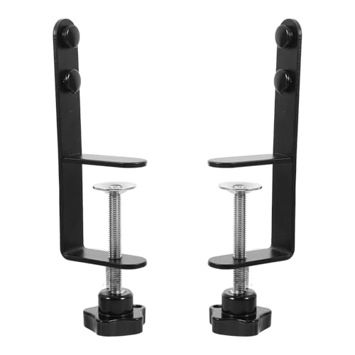 KOMBIUDA 2 Stück Verstellbare C klemme aus Robustem Eisen Desktop Pegboard Stand Halterung für Werkstatt Lochwand Büro Organizer Zubehör von KOMBIUDA
