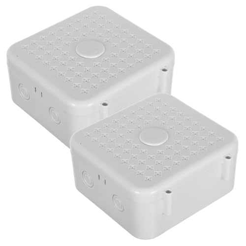 KOMBIUDA 2 Stück Wasserdichte Kabelverteilerbox aus Kunststoff Anschlussdose für Stromkabel Video Kabelaufbewahrung Einfache Installation Langlebig KOMBIUDA 2 Stück Wasserdichte Kabelverteilerbox aus Kunststoff Anschlussdose für Stromkabel Video Kabelaufbewahrung Einfache Installation Langlebig von KOMBIUDA