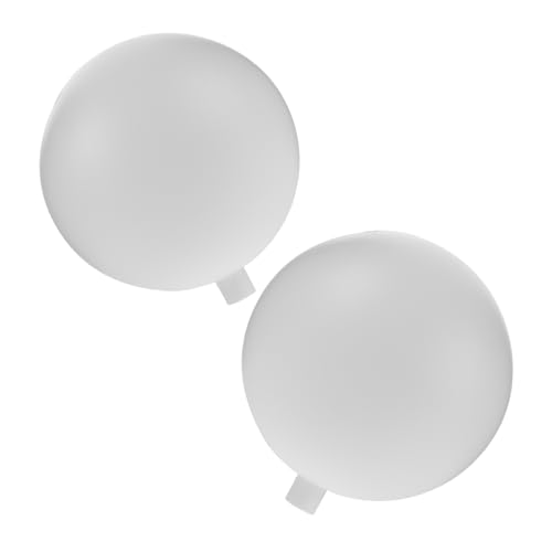 KOMBIUDA 2 Stück Weiße Globe Lampenschirme aus Kunststoff mit Fassung Runde Lampenschirme für Deckenleuchten Robust und Leicht Geeignet für Hochzeits Festdekorationen Innen und Außen KOMBIUDA 2 Stück Weiße Globe Lampenschirme aus Kunststoff mit Fassung Runde Lampenschirme für Deckenleuchten Robust und Leicht Geeignet für Hochzeits Festdekorationen Innen und Außen von KOMBIUDA