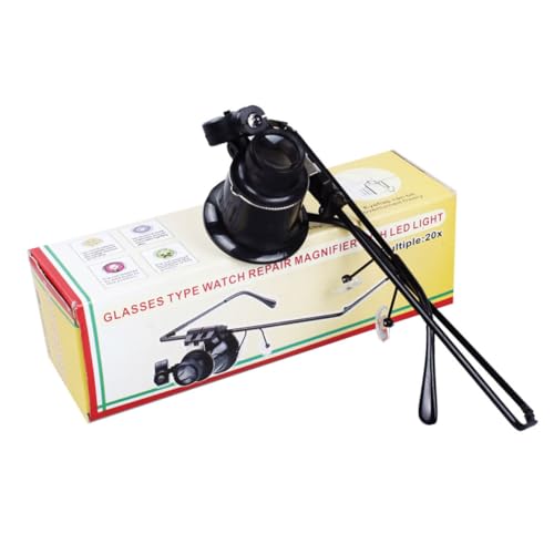 KOMBIUDA 20x Lupe Brille Hand-Clip-montiert Lupe Für Juweliere Uhr Reparatur von KOMBIUDA