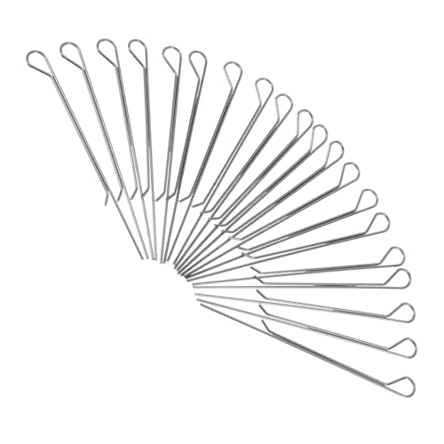 KOMBIUDA 20 Stück Docht Zentrierclips aus Metallhalter für DIY Kerzenherstellung Stabiles Fixierwerkzeug für Teelicht Dochte Präzises Zentrieren und Sichere Fixierung von KOMBIUDA