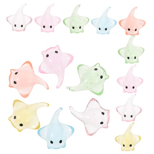 KOMBIUDA 20 Stück Teiliges Mini Resin Fisch Figuren Bunte Miniatur Meerestiere Dekoration Realistische Aquarium Deko Transparente Harz Fische für Unterwasser Landschaft Kleine Tiermodelle von KOMBIUDA