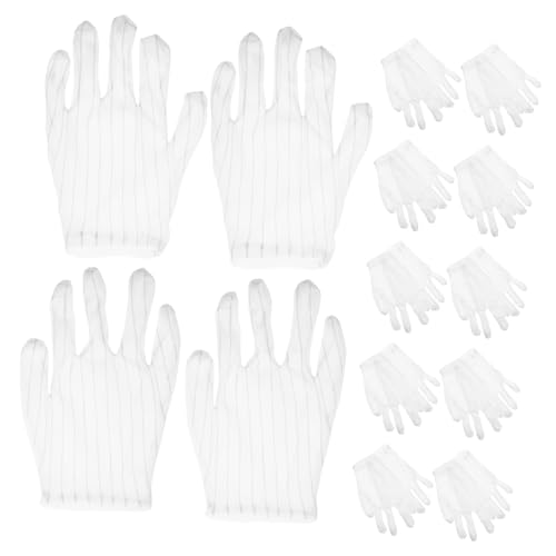 KOMBIUDA 200 Stück Antistatikhandschuhe Gepunktet Esd Handschuhe Elektronik Reparaturhandschuhe Stepphandschuhe Dünne Elektronik Arbeitshandschuhe Arbeitsschutzhandschuhe Gepunktete von KOMBIUDA