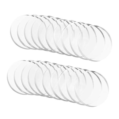 KOMBIUDA 24 Stück Teiliges Glas Abstandshalter Transparent Weiche für Möbel Glas Tischplatte Anti rutsch Schutz Pads für Glasplatten von KOMBIUDA