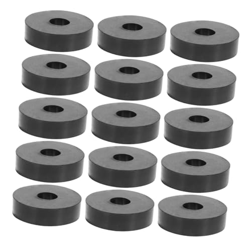 KOMBIUDA 25 Stück Teiliges Abriebfeste Gummischeiben Vibrationsdämpfende Gummipuffer Flache Gummischeiben für Maschinen und Lüftergeräte zur Geräusch Stoßreduzierung von KOMBIUDA