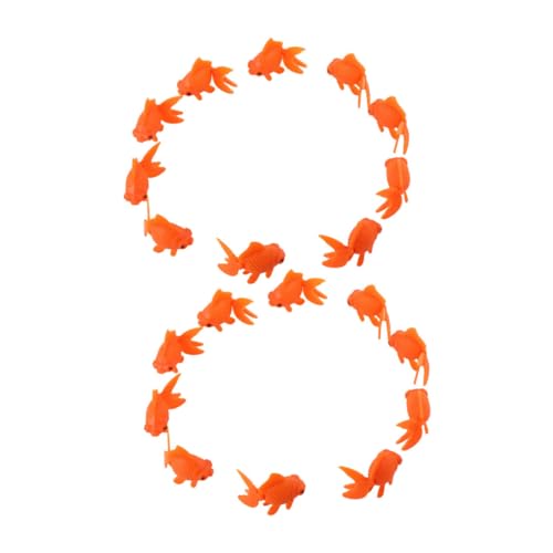 KOMBIUDA 25 Stück Teiliges Künstliche Goldfische aus Robustem Kunststoff Realistisch Schwimmende Dekoration für Aquarium und Fischbehälter Farbintensive Langlebige Plastikfische für von KOMBIUDA