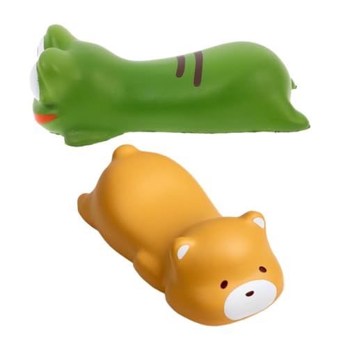 KOMBIUDA 2Stücke Ergonomische Cartoon Frosch Handauflagen Süßes Design für Büro Schreibtisch Langlebig Pflegeleicht Unterstützung für Handgelenk von KOMBIUDA