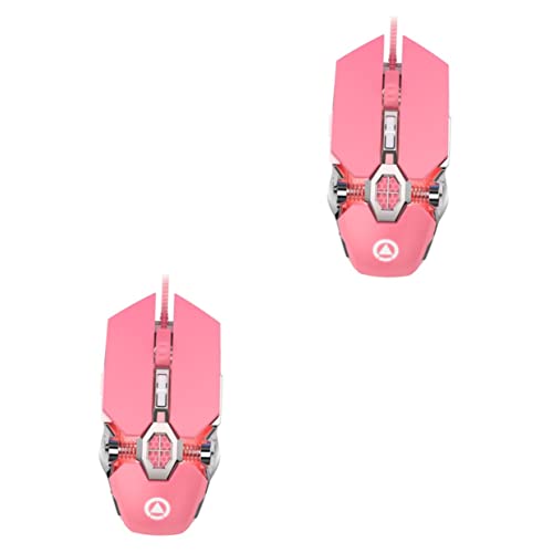 KOMBIUDA 2stücke Ergonomische Kabelgebundene Gaming- Rosa Leise Mechanische Mit Tasten Und RGB-Beleuchtung Für Mädchen Für Büro Und Freizeitcomputing KOMBIUDA 2stücke Ergonomische Kabelgebundene Gaming- Rosa Leise Mechanische Mit Tasten Und RGB-Beleuchtung Für Mädchen Für Büro Und Freizeitcomputing von KOMBIUDA