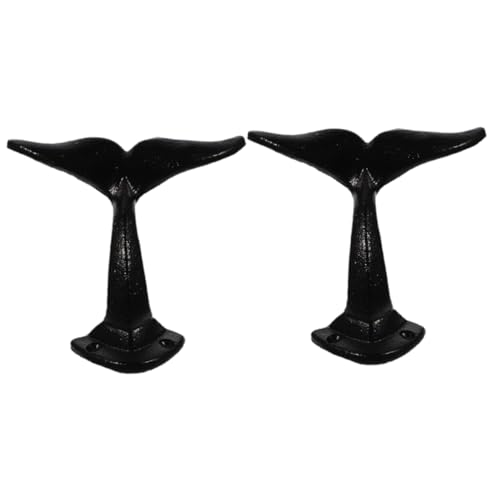 KOMBIUDA 2stücke Vintage Wandhaken Aus Gusseisen Form Von Walfischschwänzen Wandmontierte Kleiderhaken Für Mäntel Handtücher Und Accessoires Rustikaler Retro-stil Für Badezimmer KOMBIUDA 2stücke Vintage Wandhaken Aus Gusseisen Form Von Walfischschwänzen Wandmontierte Kleiderhaken Für Mäntel Handtücher Und Accessoires Rustikaler Retro-stil Für Badezimmer von KOMBIUDA