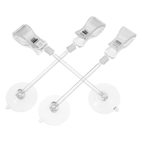 KOMBIUDA 3 Stück Aquarium Saugnapf Clips aus PVC Verstellbare Halterung mit Rutschfester Oberfläche Drehbar für Pflanzen Fischfutter und Gemüsehalter im Fischbecken KOMBIUDA 3 Stück Aquarium Saugnapf Clips aus PVC Verstellbare Halterung mit Rutschfester Oberfläche Drehbar für Pflanzen Fischfutter und Gemüsehalter im Fischbecken von KOMBIUDA