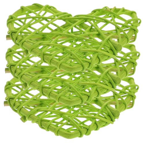 KOMBIUDA 3 Stück Papageienspielzeug Teiliges Buntes Kauspielzeug Herzform aus Rattan für Wellensittiche Nymphensittiche und Kleine Vögel Beschäftigungsspielzeug zum Zufällige Farbe KOMBIUDA 3 Stück Papageienspielzeug Teiliges Buntes Kauspielzeug Herzform aus Rattan für Wellensittiche Nymphensittiche und Kleine Vögel Beschäftigungsspielzeug zum Zufällige Farbe von KOMBIUDA