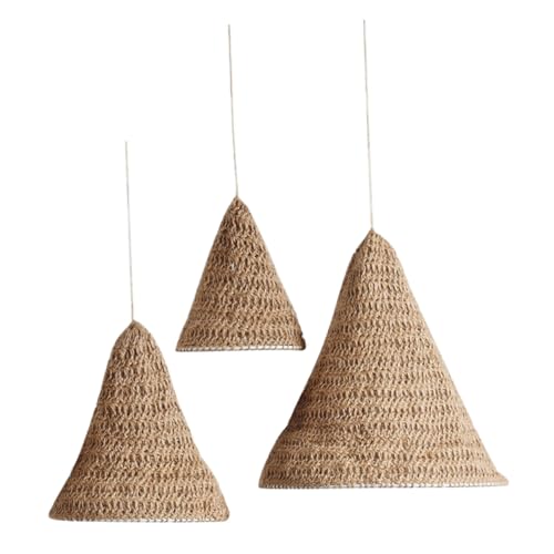 KOMBIUDA 3 Stück Teiliges Boho Handgewebtes Macrame Lampenschirm Baumwolle Leinen Rope Pendelleuchte Abdeckung Dekorativer Lampenschirm für Schlafzimmer Wohnzimmer Stilvolle Hängelampe KOMBIUDA 3 Stück Teiliges Boho Handgewebtes Macrame Lampenschirm Baumwolle Leinen Rope Pendelleuchte Abdeckung Dekorativer Lampenschirm für Schlafzimmer Wohnzimmer Stilvolle Hängelampe von KOMBIUDA