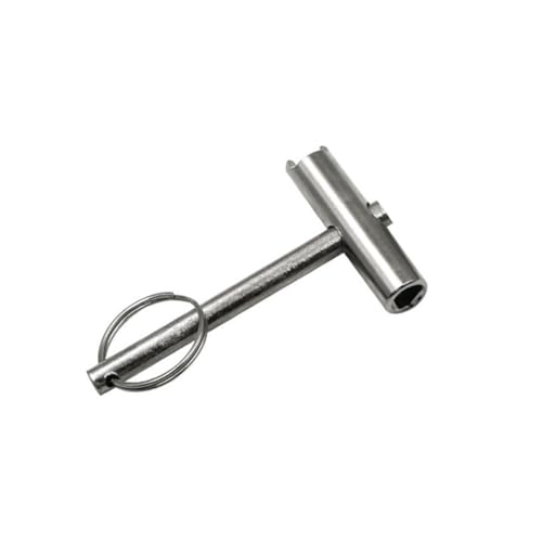 KOMBIUDA 3 Stück Teiliges Dreiecksschlüssel aus Gehärtetem Hochkohlenstoffstahl Langlebiger Handgriff Rostbeständig Aufhängen Geeignet für Wasserzähler Heizungsentlüftung und Elektrokästen von KOMBIUDA