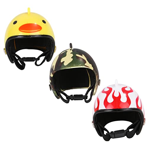 KOMBIUDA 3 Stücke Teiliges Verstellbare Hühnerhelme aus Langlebigem Material mit Lustigen Mustern Komfortable Kopfbedeckung für Hühner Papageien und Andere Haustier Vögel zur Sicheren und KOMBIUDA 3 Stücke Teiliges Verstellbare Hühnerhelme aus Langlebigem Material mit Lustigen Mustern Komfortable Kopfbedeckung für Hühner Papageien und Andere Haustier Vögel zur Sicheren und von KOMBIUDA