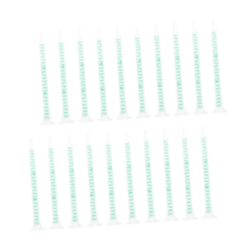 KOMBIUDA 30 Stück Teiliges Ab Kleber Mischrohr Statische Epoxidharz Mischdüsen mit Laminarer Spirale Einfache Installation Effiziente Zwei Komponenten Kleber Anwendung Kompatibel mit Ab von KOMBIUDA