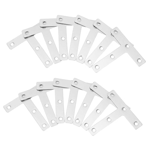 KOMBIUDA 30 Stück Verstärkte T Förmige Ecken Für Winkelmöbel Regalstrebe Verbindungsstück Schwere Geformte DIY Edelstahl Hardware Klemme Regaltische Plattenprojekte Halterung KOMBIUDA 30 Stück Verstärkte T Förmige Ecken Für Winkelmöbel Regalstrebe Verbindungsstück Schwere Geformte DIY Edelstahl Hardware Klemme Regaltische Plattenprojekte Halterung von KOMBIUDA