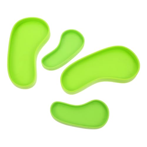 KOMBIUDA 4 Stück Reptilien Wassernapf rutschfeste Wasserschale für Schildkröten Eidechsen und Schlangen Dekorative Futterschale mit Glatter Oberfläche Kippsicher und Leicht zu Reinigen von KOMBIUDA