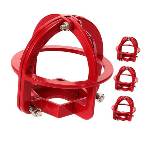 KOMBIUDA 4 Stück Schutzabdeckung Für Den Sprinklerkopf Im Freien Ersatz Sprinklerkopfschutz Kappe Bewachen Schützend Käfig Schilde Abdeckungen Für Feuersprinkler Sprinklerschutz Rot Metall von KOMBIUDA