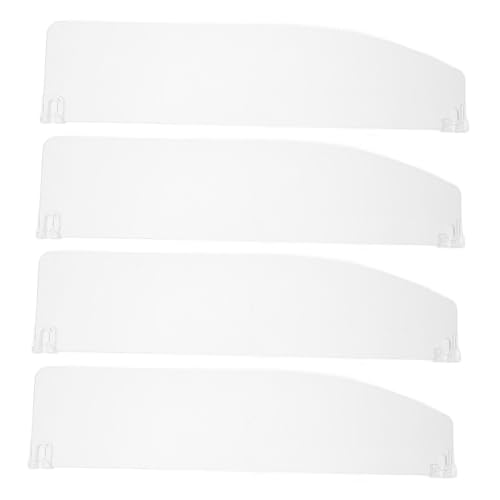 KOMBIUDA 4stück Teilige Kunststoff-Regal-trennwand Schrank-Organizer Langer Regal-teiler Transparent Für Supermarkt Einzelhandel Snack von KOMBIUDA