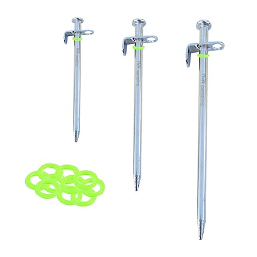 KOMBIUDA 4 Stück Stahlnägel 4 X 30 cm Für Zelte Markisen Vordächer Robuste Nägel Für Camping Und Außenbereich Mit 4 Fluoreszierenden Ringen KOMBIUDA 4 Stück Stahlnägel 4 X 30 cm Für Zelte Markisen Vordächer Robuste Nägel Für Camping Und Außenbereich Mit 4 Fluoreszierenden Ringen von KOMBIUDA