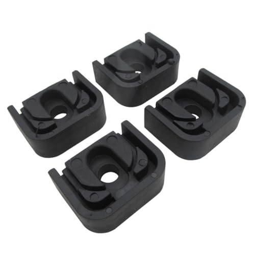 KOMBIUDA 4 Stück Stoßdämpfer Block Conditioner Anti- Gerät Pads Unterlage Vibrationsmatte Klimaanlage Gummi Schwarz von KOMBIUDA