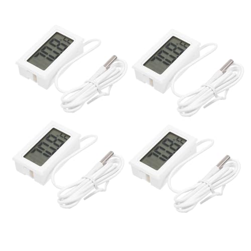 KOMBIUDA 4 Stück Teiliges Aquarium Thermometer mit Temperaturanzeige Wasserdichtes Messgerät für Aquarien Reptilienboxen und Pools Einfache Bedienung Große LED Anzeige Weiß KOMBIUDA 4 Stück Teiliges Aquarium Thermometer mit Temperaturanzeige Wasserdichtes Messgerät für Aquarien Reptilienboxen und Pools Einfache Bedienung Große LED Anzeige Weiß von KOMBIUDA
