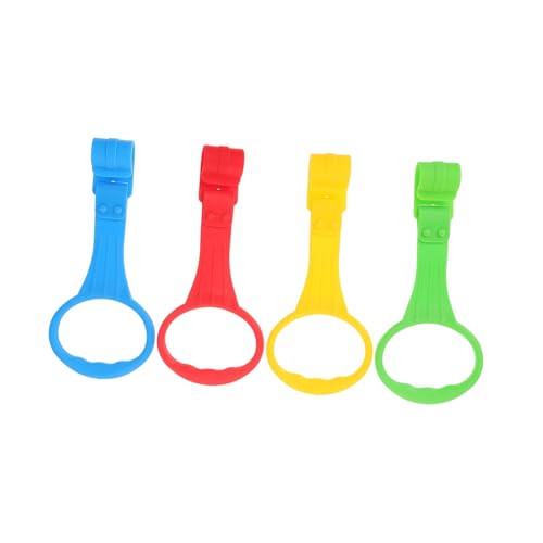 KOMBIUDA 4 Stück Teiliges Babybett Pull Ringe Sicheres Stehhilfen für Kleinkinder Robuste Handgriffe Sanften Farben für Lernen des Stehens Unterstützung Beim Laufen von KOMBIUDA